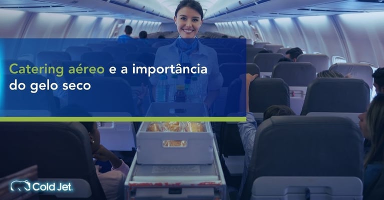 Catering aéreo e a importância do gelo seco na cadeia de frio