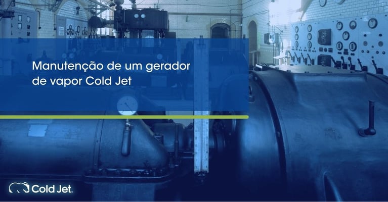 Manutenção de um gerador de vapor Cold Jet