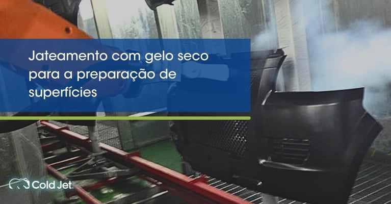 Jateamento com gelo seco para a preparação de superfícies