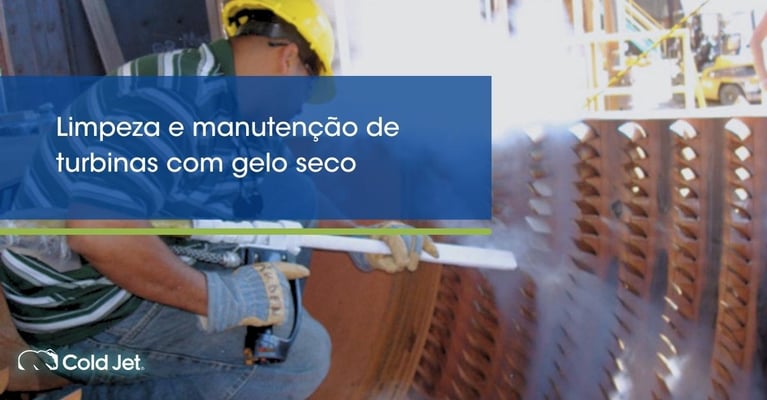 Limpeza e manutenção de turbinas com gelo seco