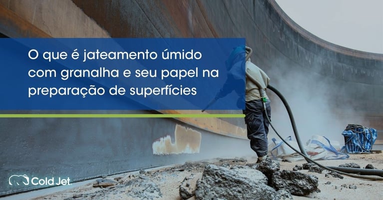 O que é jateamento úmido com granalha e seu papel na preparação de superfícies